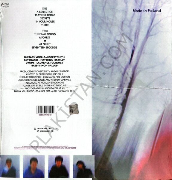 The Cure - Seventeen Seconds (Remastered)  LP PLAK