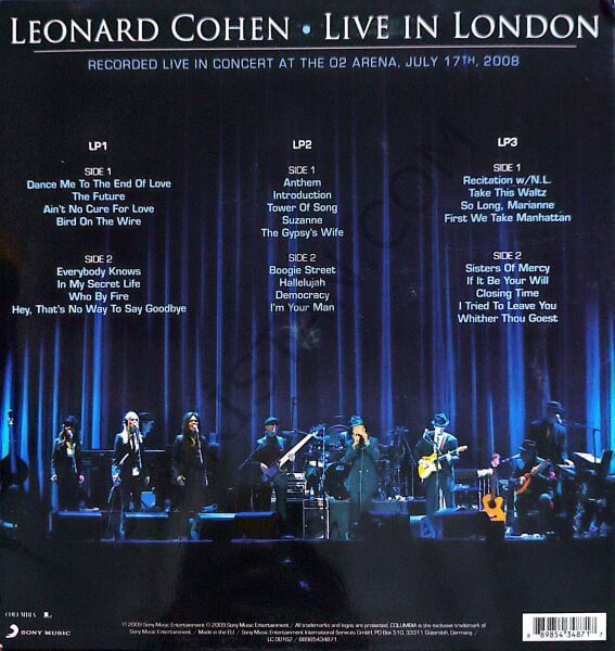 Leonard Cohen – Live In London 3 LP PLAK
