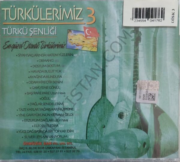 Türkülerimiz Vol 3 CD