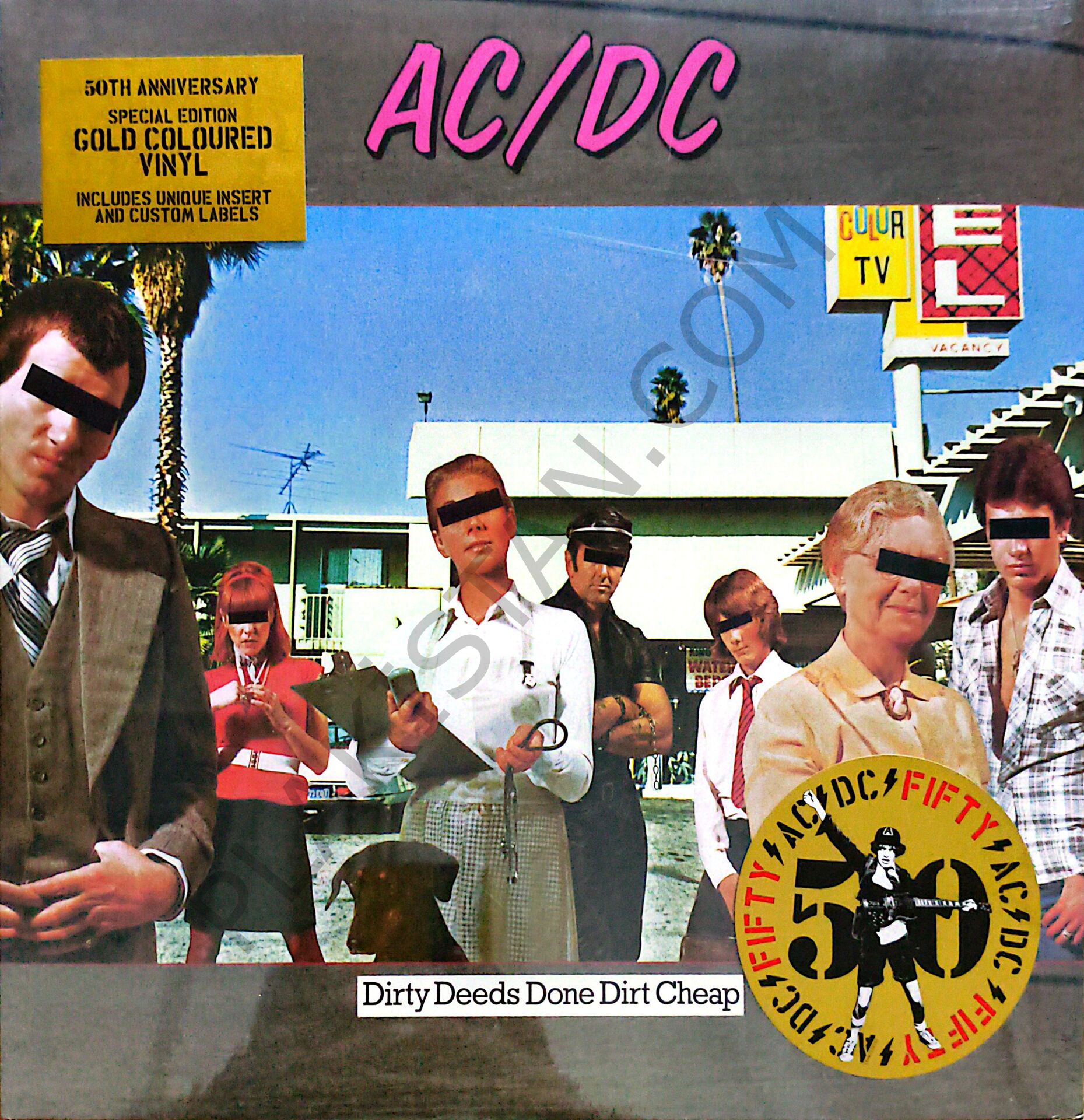 AC/DC – Dirty Deeds Done Dirt Cheap (50th. Anniversary Special Edition GOLD VINYL) LP PLAK