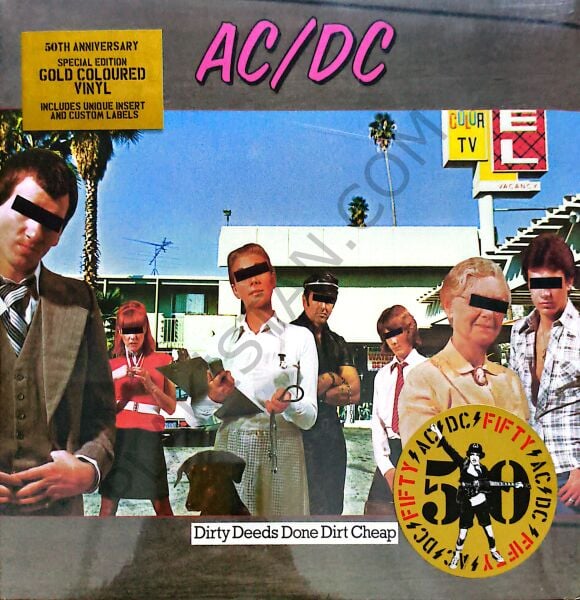 AC/DC – Dirty Deeds Done Dirt Cheap (50th. Anniversary Special Edition GOLD VINYL) LP PLAK