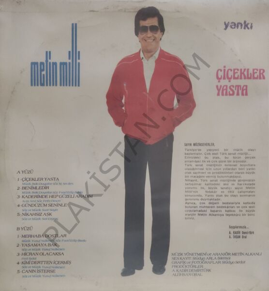 Metin Milli - Çiçekler Yasta-LP