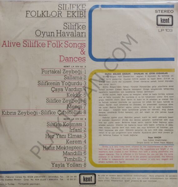 Silifke Oyun Havaları LP