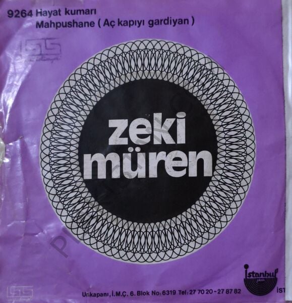 Zeki Müren Mapushane ( Aç kapıyı gardiyan) 45 LİK PLAK
