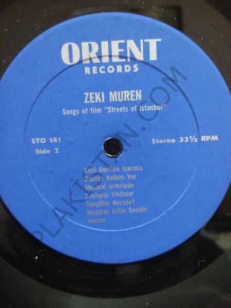 Zeki Müren - Nadir Amerikan Baskı - İstanbul Kaldırımları LP