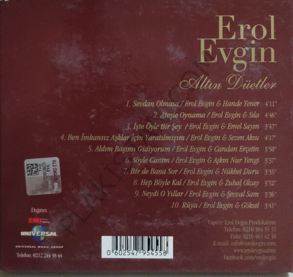 Erol Evgin - Altın Düetler CD