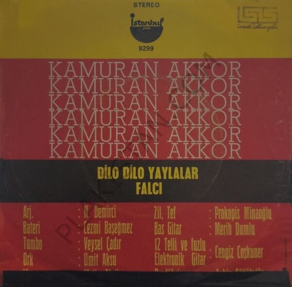 Kamuran Akkor Dilo Dilo Yaylalar 45 LİK PLAK