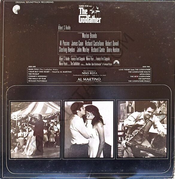 NINO ROTA - THE GODFATHER (ORIGINAL SOUNDTRACK RECORDING) LP PLAK