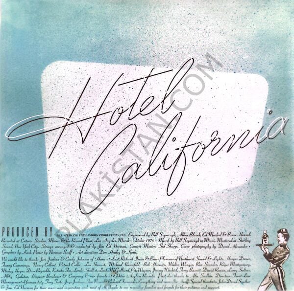 EAGLES - HOTEL CALIFORNIA 2 LP PLAK