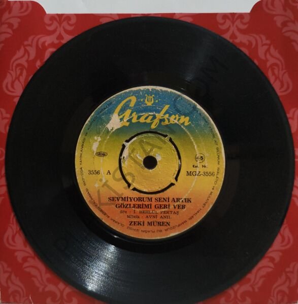 Zeki Müren - Sevmiyorum artık seni 45 LİK PLAK
