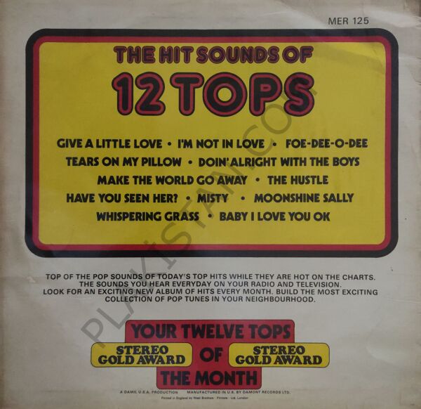 12 Tops To days top hits LP PLAK