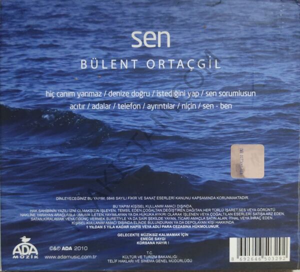 Bülent Ortaçgil – Sen CD
