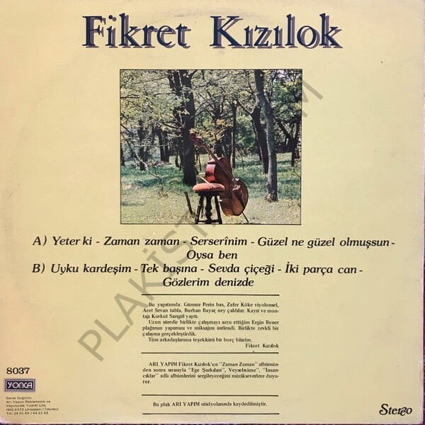 FİKRET KIZILOK - ZAMAN ZAMAN LP PLAK