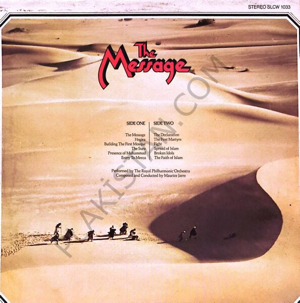 MAURICE JARRE - THE MESSAGE (ÇAĞRI) DÖNEM BASKI LP PLAK