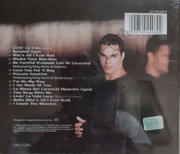 Ricky Martin - Livin' la vida loca  CD