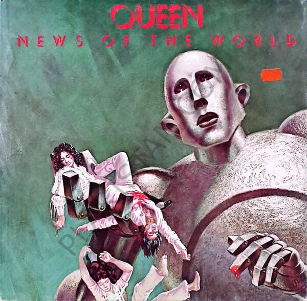 QUEEN - NEWS OF THE WORLD 1977 İTALYA  BASKI LP PLAK