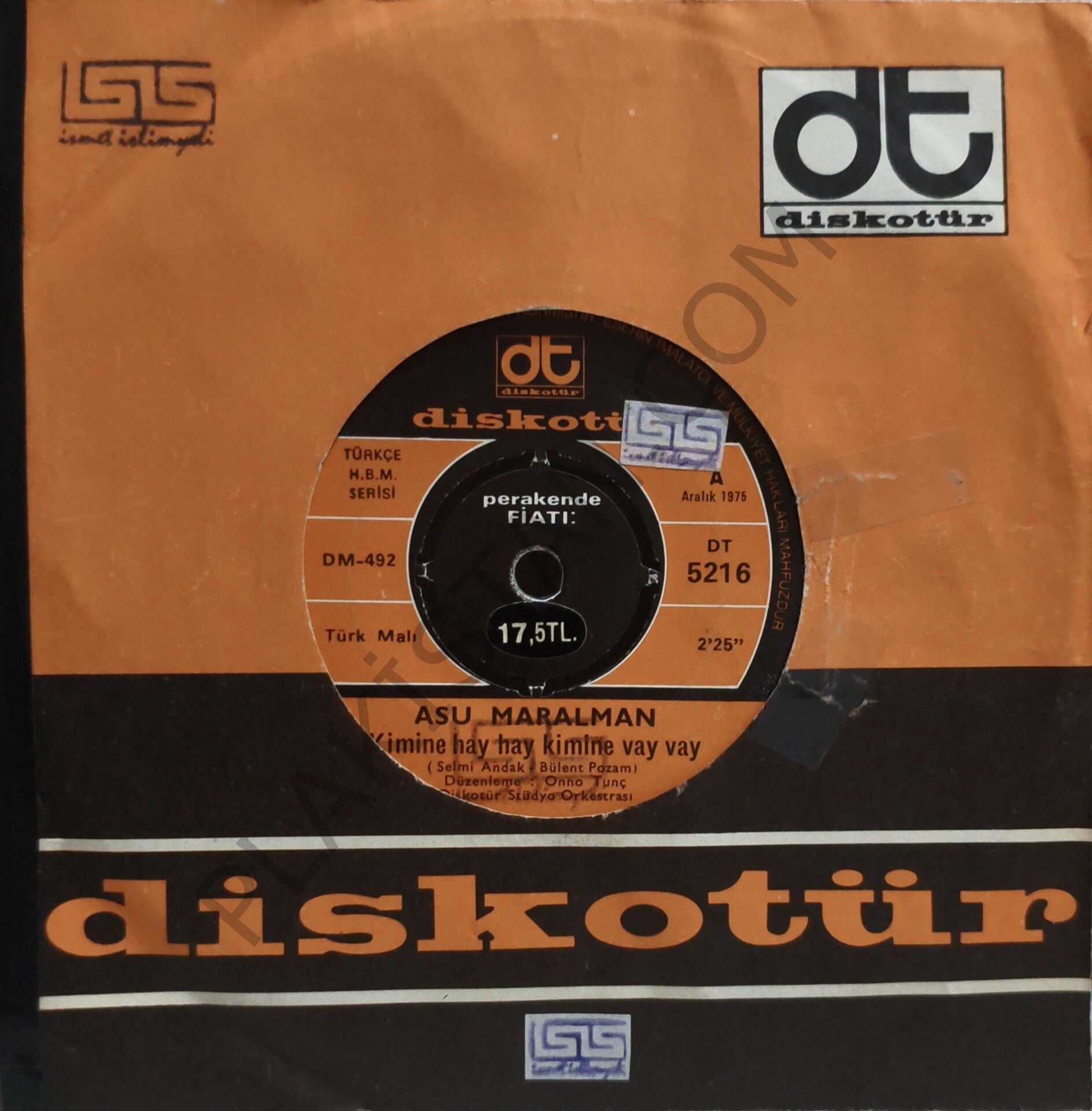 Asu Maralman Kimine hay hay kimine vay vay 45 LİK PLAK