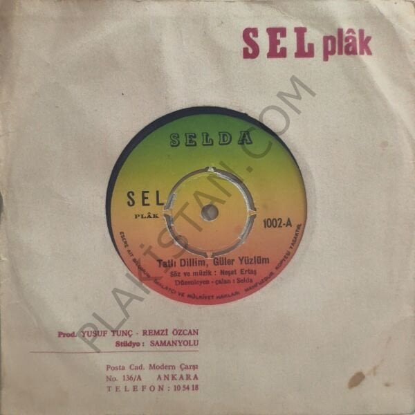 Selda Tatlı dillim güler yüzlüm 45 LİK PLAK