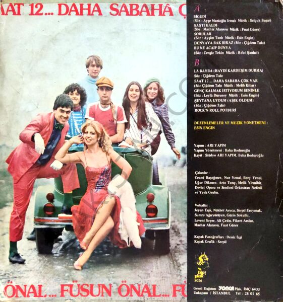 Füsun Önal - Saat 12 Daha Sabaha Çok Var LP 1982