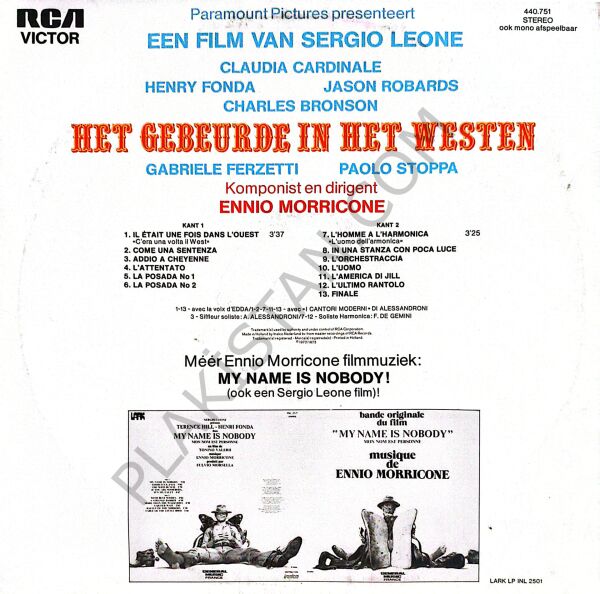 Ennio Morricone – Het Gebeurde In Het Westen LP PLAK