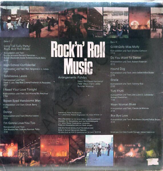 Puhdys – Rock'N' Roll Music LP PLAK