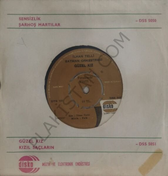 İlhan Telli Güzel kız 45 LİK PLAK
