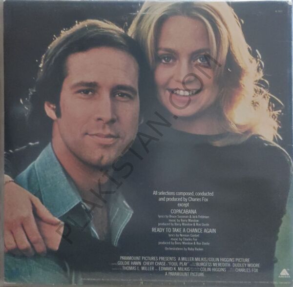 Charles Fox – Foul Play (Original Soundtrack ) LP PLAK