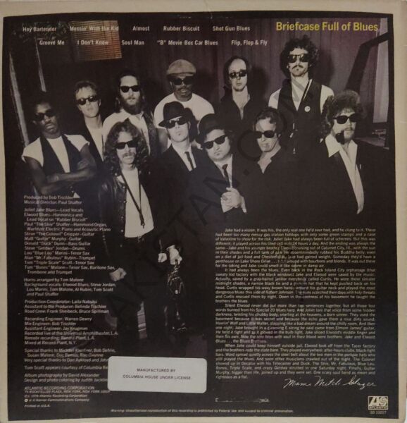 The Blues Brothers – Briefcase Full Of Blues DÖNEM  LP PLAK