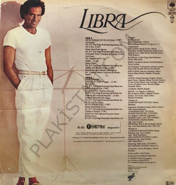 Julio Iglesias  Libra LP PLAK