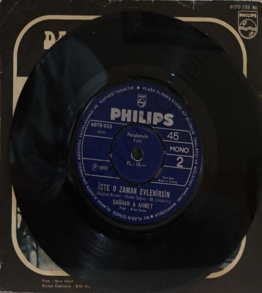 Dağhan & Ahmet Bir beste yapsak 45 LİK PLAK
