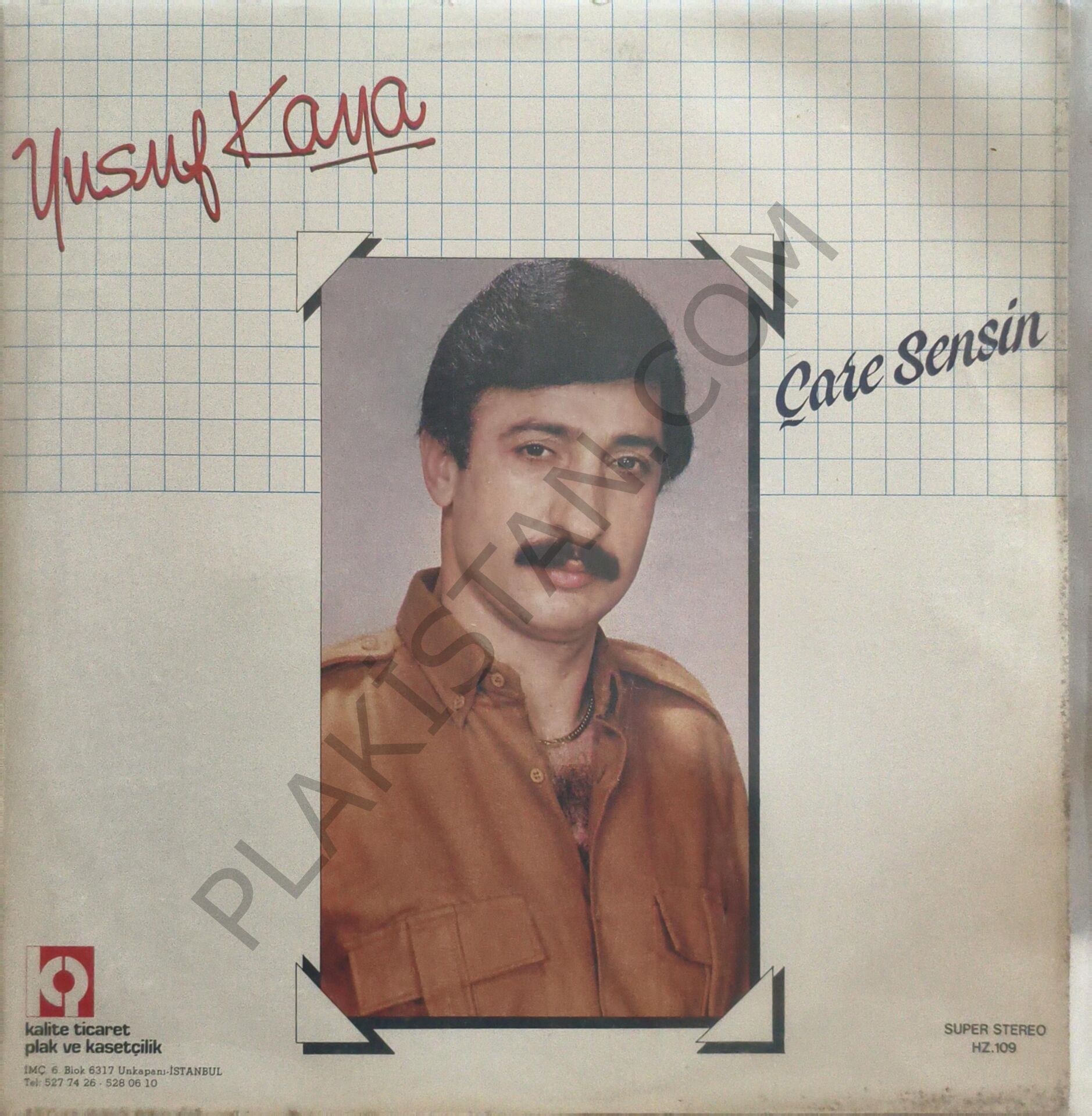 Yusuf Kaya Çare sensin LP PLAK