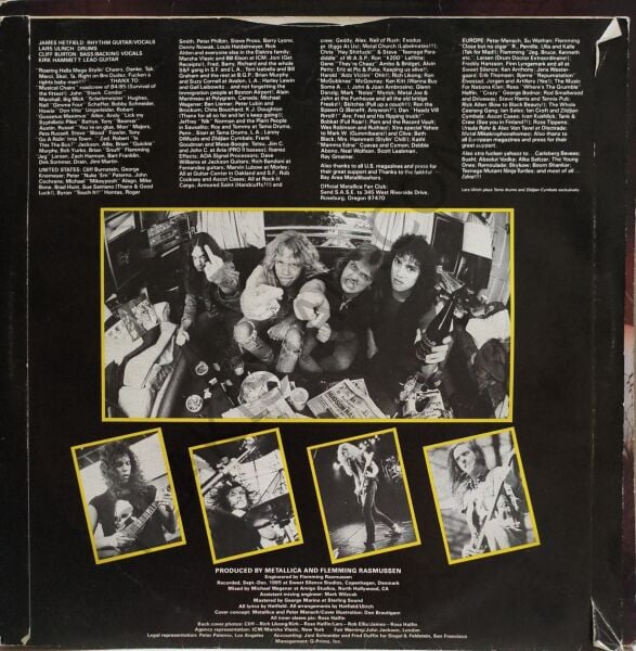 METALLICA - MASTER OF PUPPETS LP PLAK