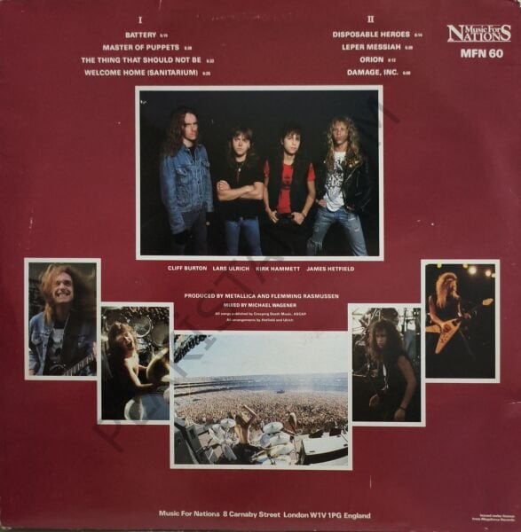 METALLICA - MASTER OF PUPPETS LP PLAK