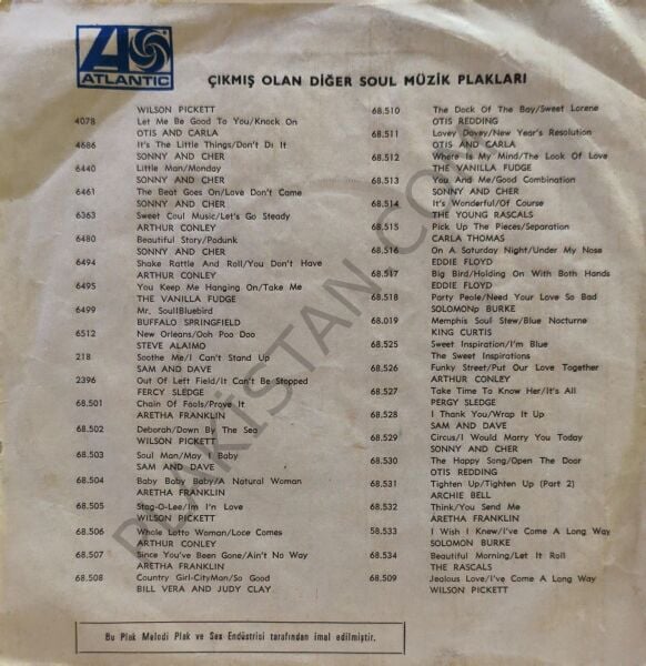 Lullaby From Rosemarys Baby / The Blue Bull - Arif Mardin and His Orchestra 45 LİK PLAK