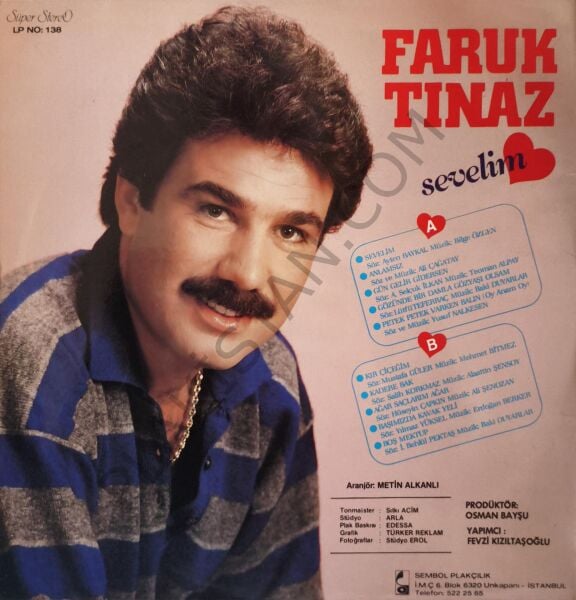 Faruk Tınaz Sevelim LP PLAK