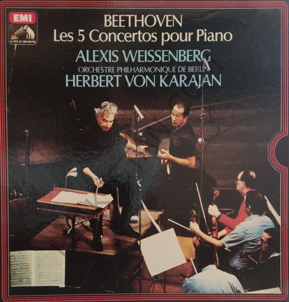 BEETHOVEN LES 5 CONCERTOS POUR PİANO 3 LP PLAK