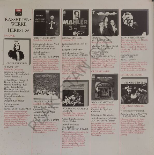 BEETHOVEN - LISZT - IDIL BIRET – SÄMTLICHE SINFONIEN 6 LP PLAK