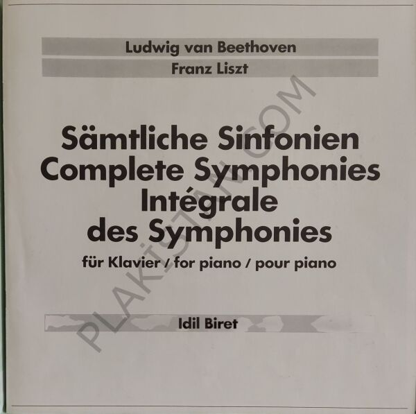 BEETHOVEN - LISZT - IDIL BIRET – SÄMTLICHE SINFONIEN 6 LP PLAK