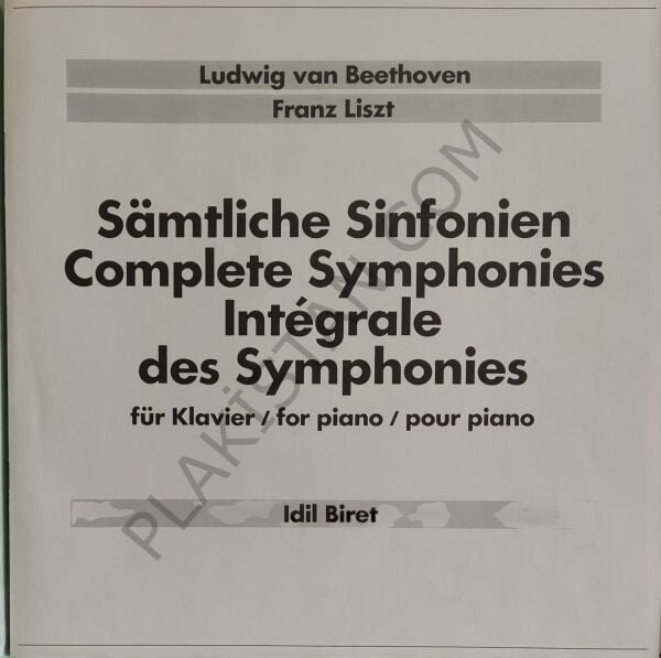 BEETHOVEN - LISZT - IDIL BIRET – SÄMTLICHE SINFONIEN 6 LP PLAK