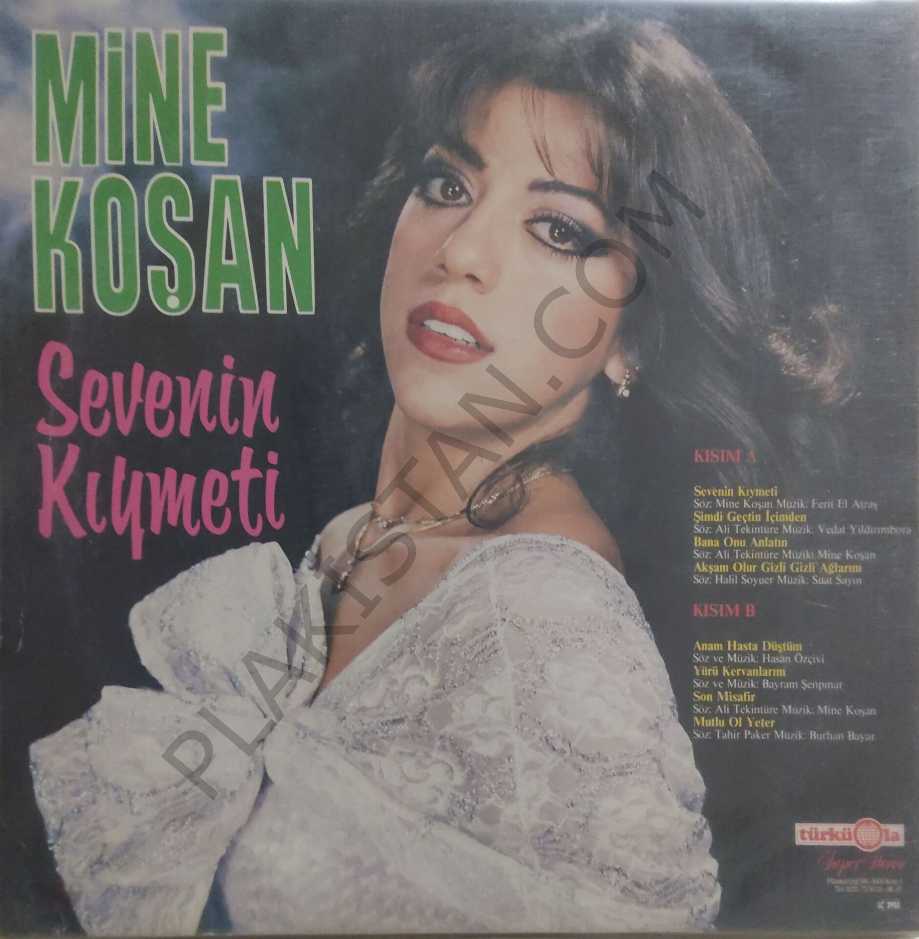 Mine Koşan Sevenin Kıymeti Alman Baskı LP