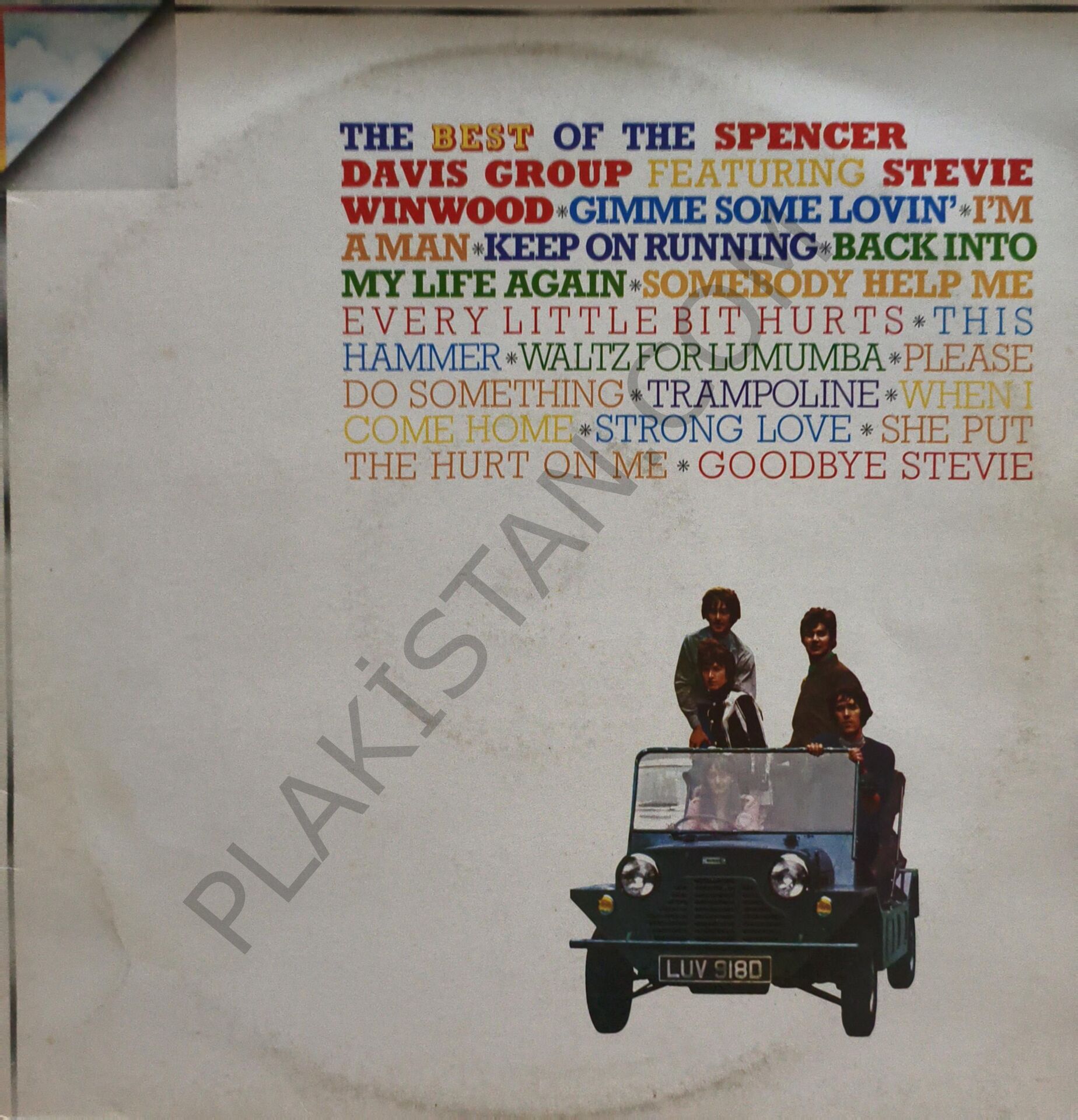 The Best Of The Spencer Davis Group Featuring Steve Winwood LP PLAK