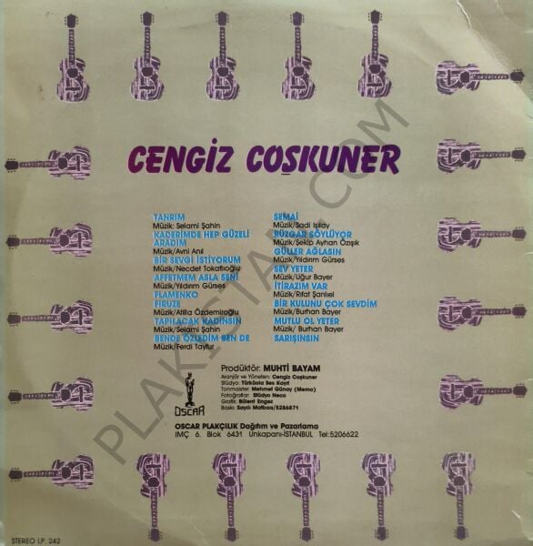 Cengiz Coşkuner & Tanrım LP PLAK