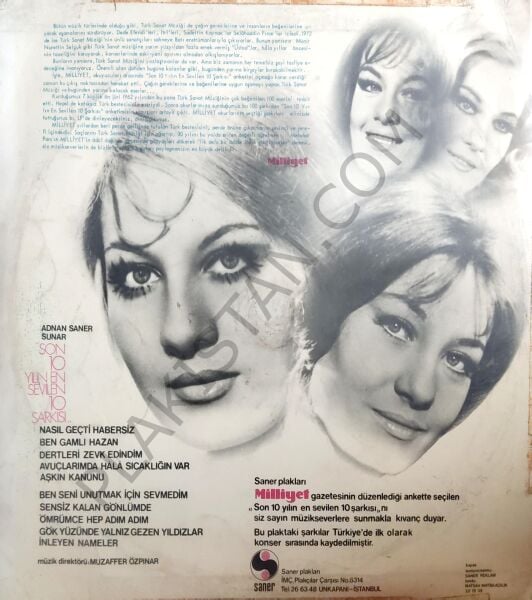 Emel Sayın Son 10 Yılın  En Sevilen On Şarkısı LP PLAK