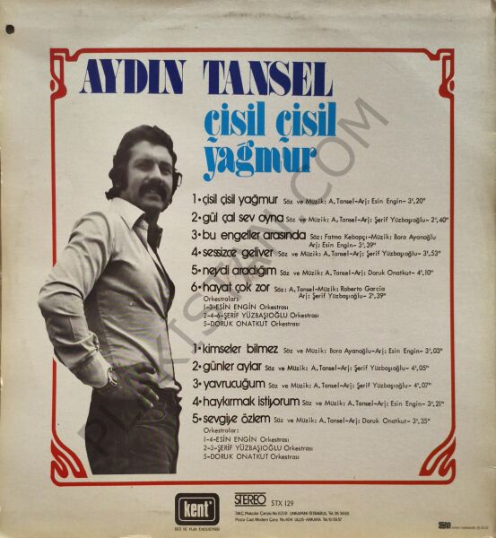 Aydın Tansel & Çisil çisil yağmur LP PLAK