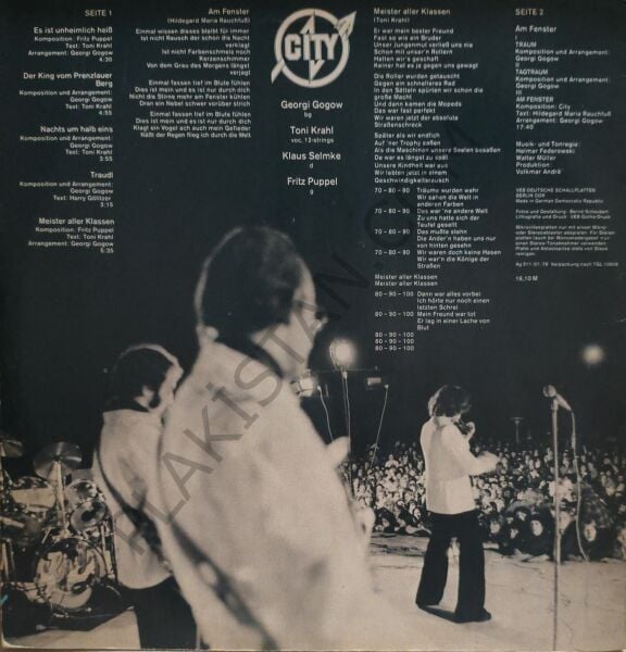 City (3) – Am Fenster LP PLAK