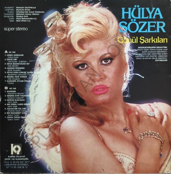 Hülya Sözer & Gönül şarkıları LP PLAK
