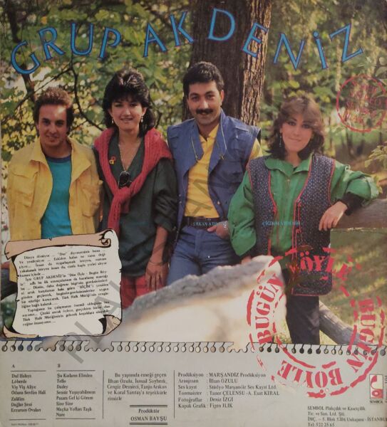Grup Akdeniz - Dün Öyle Bugün Böyle LP PLAK