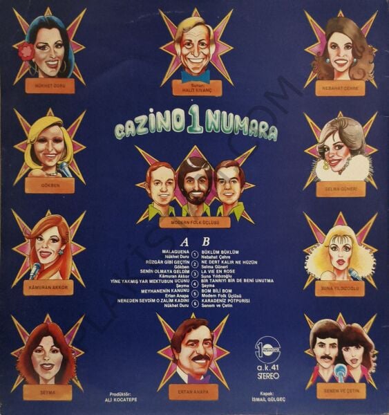 Gazino 1 Numara     ( LÜTFEN İÇERİĞE BAKIN  ) LP PLAK