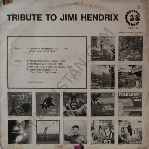 The Live Experience Band – Tribute To Jimi Hendrix LP PLAK
