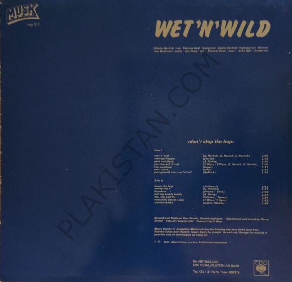 Wet 'N' Wild – Don't Stop The Bop LP PLAK